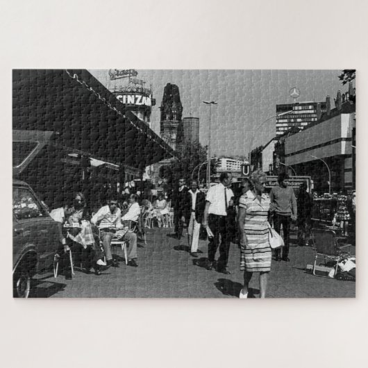 Vintages Deutschland Berlin Kurfürstendamm Puzzle (Horizontal)