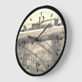 Vintages Deutschland Berliner Mauer Große Uhr (Winkel)