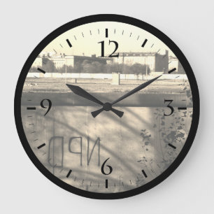 Vintages Deutschland Berliner Mauer Große Uhr