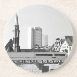 Vintages Deutschland Frankfurt-St.-Nikolaus-Kirche Getränkeuntersetzer