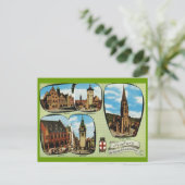 Vintages Deutschland, Freiburg, Schwarzwald Postkarte (Stehend Vorderseite)