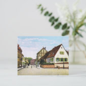 Vintages Deutschland, Germersheim Fischerstrasse Postkarte (Stehend Vorderseite)