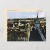 Vintages Deutschland, Germersheim, Stadthügel Postkarte (Vorne/Hinten)