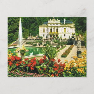 Vintages Deutschland, Konigschloss Linderhof Postkarte
