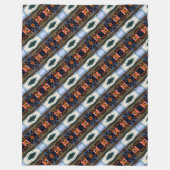 Vintages Deutschland München Bahnhof Marienplatz Fleecedecke (Vorderseite)