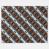 Vintages Deutschland München Bahnhof Marienplatz Fleecedecke (Vorderseite (Horizontal))