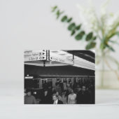 Vintages Deutschland München Bahnhof Marienplatz Postkarte (Stehend Vorderseite)