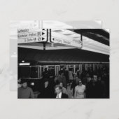 Vintages Deutschland München Bahnhof Marienplatz Postkarte (Vorne/Hinten)