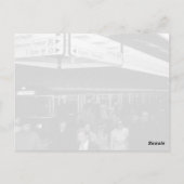 Vintages Deutschland München Bahnhof Marienplatz Postkarte (Rückseite)