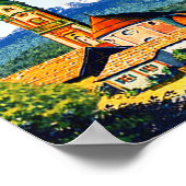 Vintages Deutschland München Bayerische Alpen Poster (Ecke)