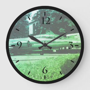 Vintages Deutschland München Deutscher Museumsstar Große Wanduhr