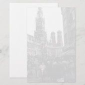 Vintages Deutschland München Frauenkirche Frauenpl Briefpapier (Vorne/Hinten)