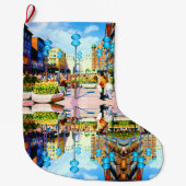 Vintages Deutschland München Towngate Karistor Großer Weihnachtsstrumpf (Vorderseite)