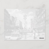 Vintages Deutschland München Towngate Karistor Postkarte (Rückseite)
