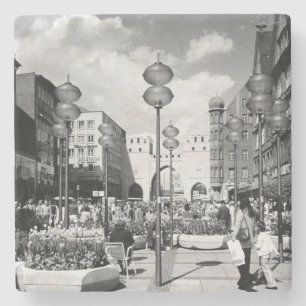 Vintages Deutschland München Towngate Karistor Steinuntersetzer