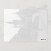 Vintages Deutschland Münchner Kirche Marienplatz Postkarte (Rückseite)