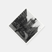 Vintages Deutschland Münchner Kirche Marienplatz Serviette (Ecke)