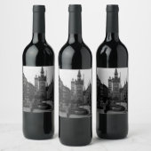 Vintages Deutschland Münchner Kirche Marienplatz Weinetikett (Flaschen)