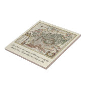 Vintages Deutschland Ostsee-Karte Fliese (Seite)