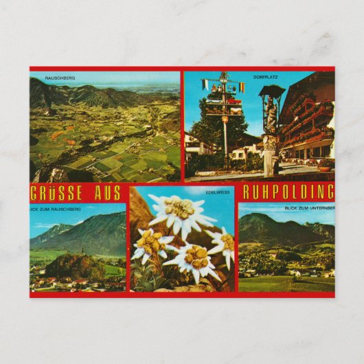 Vintages Deutschland Postkarte (Vorderseite)