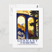 Vintages Deutschland Schwarzwald Postkarte (Vorne/Hinten)