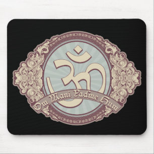 Vintages Devanagari OM Logo Mousepad