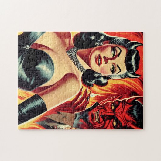 Vintages devilisches Button Puzzle (Horizontal)