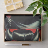 Vintages devilisches Button Seidenpapier (Geschenk)