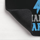 Vintages Diabetes-Bewusstsein Blau und Grau Mousepad (Ecke)