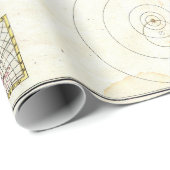 Vintages Diagramm des Solarsystems-Astronimical Geschenkpapier (Rolleneckpunkt)