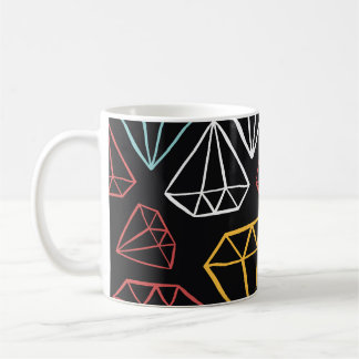 Vintages Diamantdesign, nahtlos Kaffeetasse