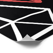 Vintages Diamantdesign, nahtlos Poster (Ecke)