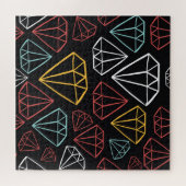 Vintages Diamantdesign, nahtlos Puzzle (Horizontal)
