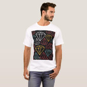 Vintages Diamantdesign, nahtlos T-Shirt (Vorne ganz)