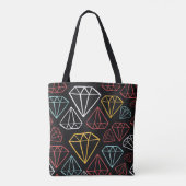 Vintages Diamantdesign, nahtlos Tasche (Rückseite)