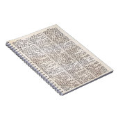 Vintages Dictionary Page-Notebook für Buchliebhabe Notizblock (Rechte Seite)