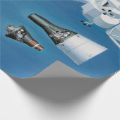 Vintages die NASA Raumfahrzeug und Rockets Geschenkpapier (Ecke)