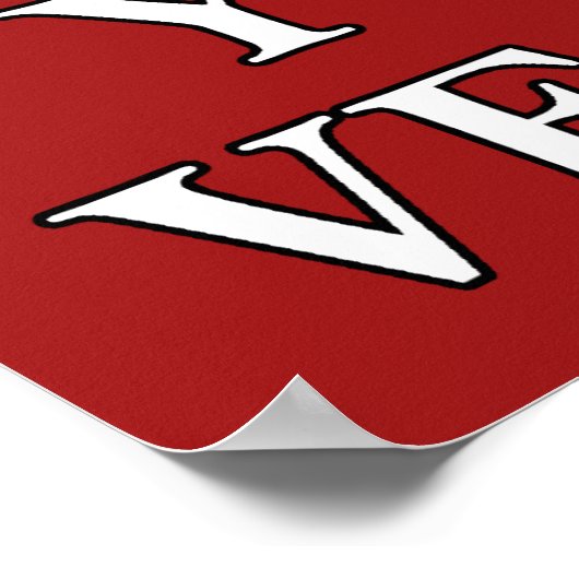 Vintages Dig für Siegesposter Poster (Ecke)