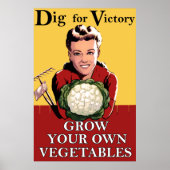 Vintages Dig für Siegesposter Poster (Vorne)