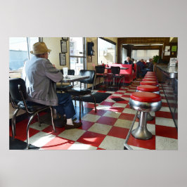 Vintages Diner Interior Poster