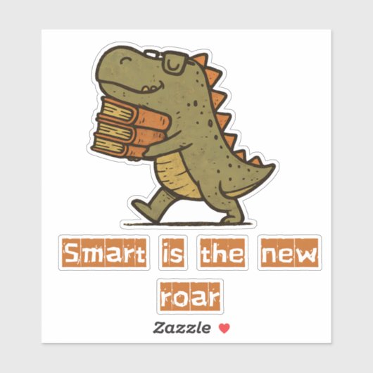 Vintages Dino-Design, trendige Aufkleber (Blatt)