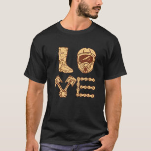 Vintages Dirt Bike - I Liebe Motocross Motorrad Gi T-Shirt