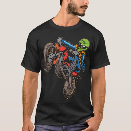 Vintages Dirtbike - Motorradschmutzgeschenk T-Shirt (Vorderseite)