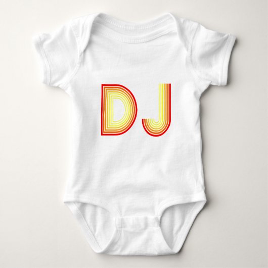 Vintages DJ Baby Strampler (Vorderseite)