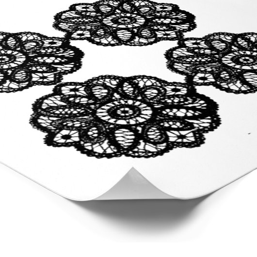 Vintages Doily Poster (Ecke)