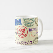 Vintages Dokument: Briefmarke Set Collection Kaffeetasse (VorderseiteRechts)