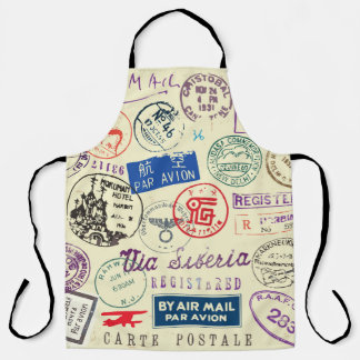 Vintages Dokument: Briefmarke Set Collection Schürze