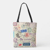 Vintages Dokument: Briefmarke Set Collection Tasche (Rückseite)