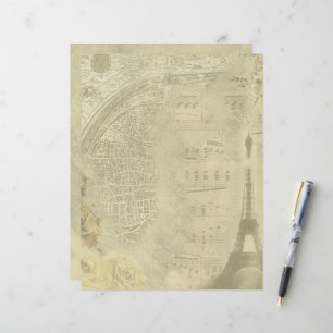 Vintages Dokument zum Thema "Paris"