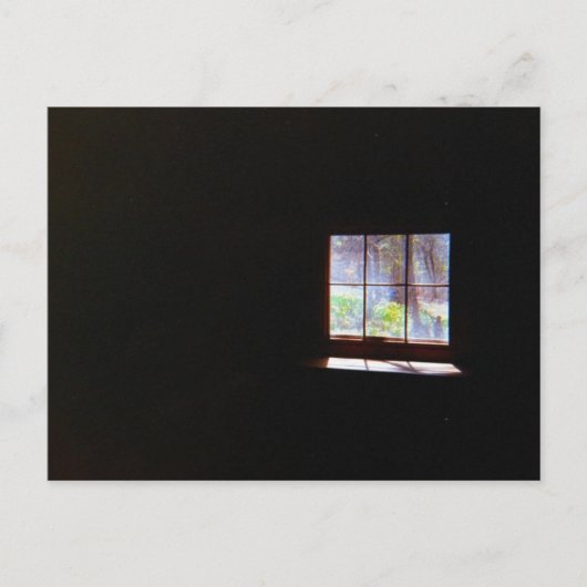 Vintages Dokumentfenster Postkarte (Vorderseite)
